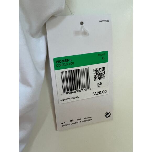 Nike Court Tennis Dress Dri-Fit Pleated Ruffle White DD8710-100 Women's Size XL - Picture 3 of 16